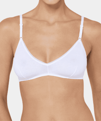 Sloggi Bra - Cotton 24/7 N White Front Image